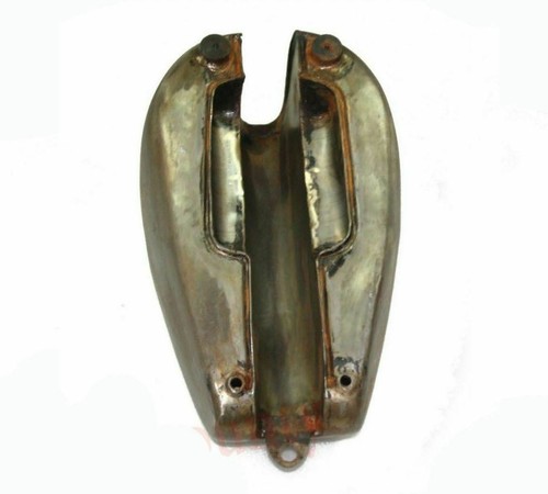 Pour 1965 Triumph T120R TR6 650cc 4 GAL Brut Carburant Tank Avec Gril Rack ECS - Photo 4/6