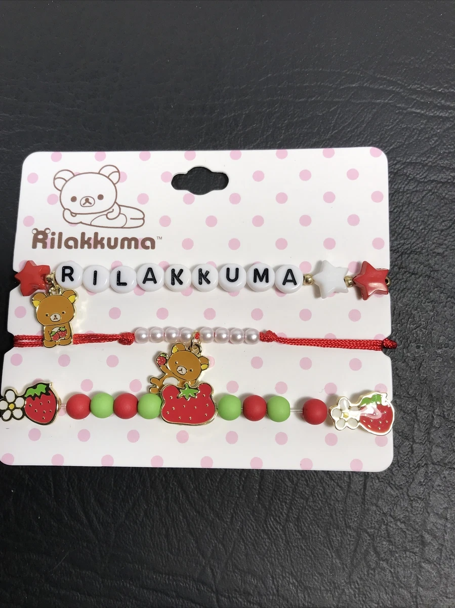 New Sanrio Rilakkuma Friends Strawberry Bracelet Set Of 3 eBay