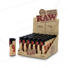 RAW Classic Phoenix Smoker Lighter - Adjustable Wind Screen and Poker!