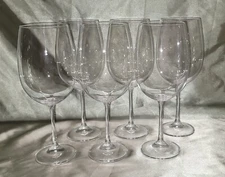 Klara by CRYSTALITE (BOHEMIA) Made in Czech Republic Water Goblet Set of 6 w/box