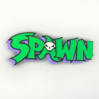 3D gedrucktes Spawn Schild Logo Fan Display Fan Art Todd McFarlane 