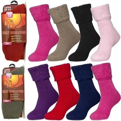 LE11 Mens Womens Thermal Socks Thick Wool Winter Warm Heavy Duty Pairs 2.1 Tog