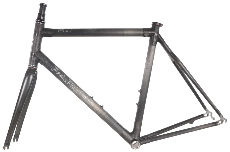 Parlee Cycles Z3 UD Карбоновая Рама Дорожного велосипеда MED 54 см ЧЕРНАЯ Титановая 2008 - Изображение 3 из 4