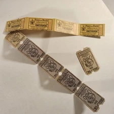 Amusement Game Prize Tickets Foly And Burke And Chuck E Cheese