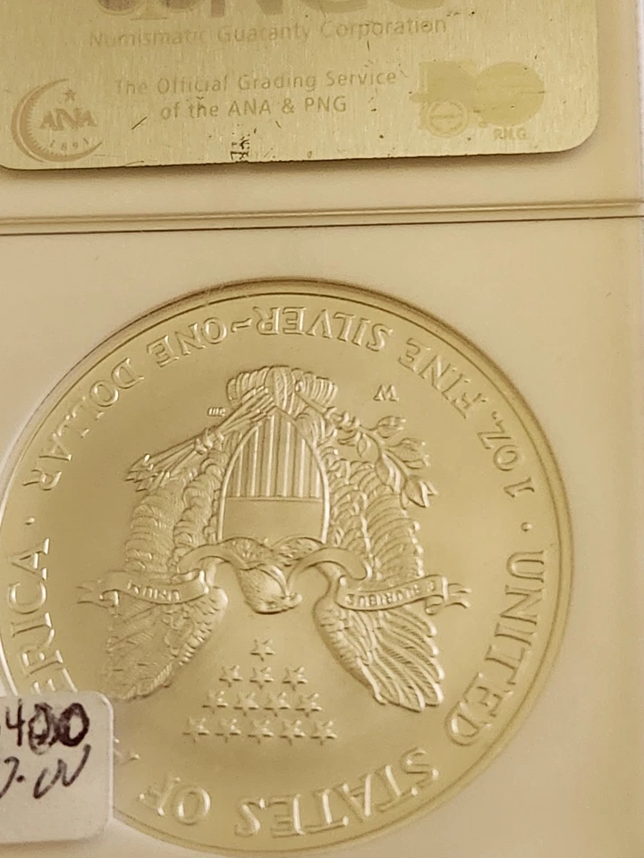 2008 W EAGLE S$1 REVERSE OF 2007 MS 70 - Image 3 of 4