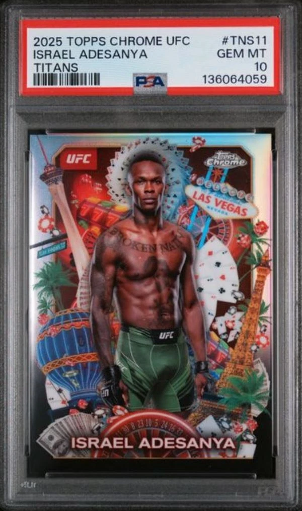 2025 Topps Chrome UFC - Israel Adesanya #TNS-11 for sale | eBay