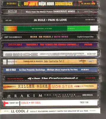 14 Rap Gangsta CD Lot - Def Jam Rush Hour, LL Cool J, Rakim, Coolio, Rakim EX!