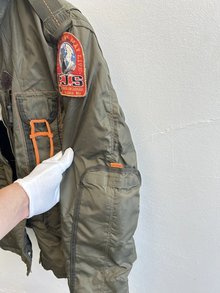 Chaqueta Parajumpers Mujer Multi Bolsillo Exterior Informal Con Capucha Verde Parka Talla S Foto 3 de 4