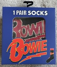 David Bowie 1 Pair Of Socks Sz 7-12 NIB