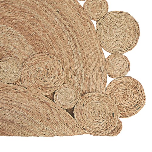 Jute Rug 100% Natural Braided style Area Carpet Rug handmade Reversible Oval Rug - Picture 7 of 17