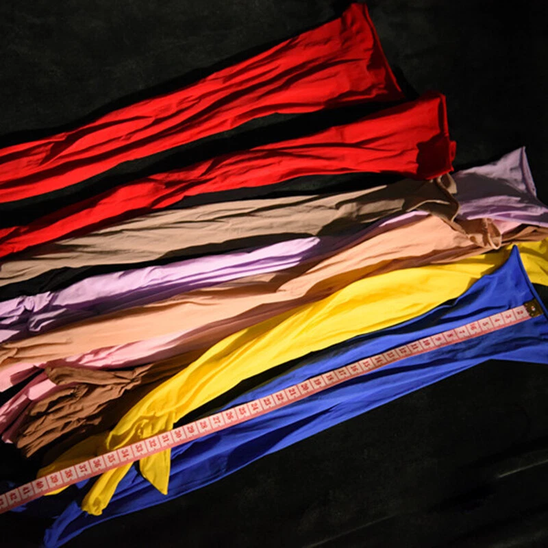 1 Paar Damen Lang Fingerhandschuhe Glänzend Seidig Zubehör Party Hochzeit Club - Bild 4 von 4