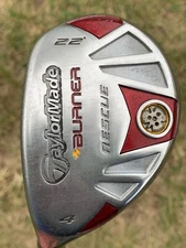 LEFTY TaylorMade Burner RESCUE 22* 4 Wood REAX SuperFast REGULAR Graphite 40”