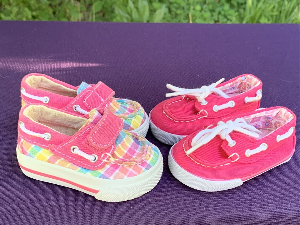 Tenis TEENY TOES a Cuadros Top Sider + Aleta Azul Baby Breeze Boat Talla 1 ❤️sj8m7 Foto 2 de 4