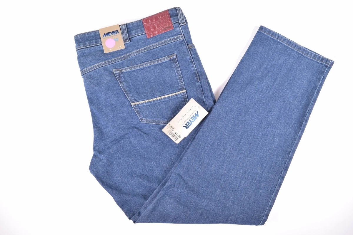 Forløber Sui Par Meyer NWT Cotton Blend Jeans Size 42 x 32 in Blue Denim Durban | eBay