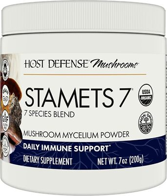 #ad Host Defense Stamets 7 Mushroom Powder 7 Species Blend Mushroom Supplement f $35.21