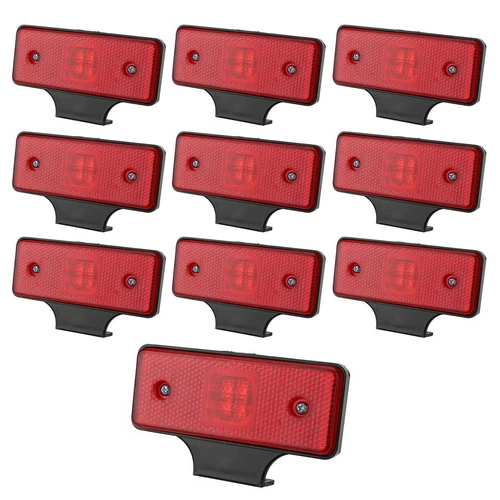10x 12V LED Red Side Marker Lights Indicator Trailer Truck Lorry Van Bus