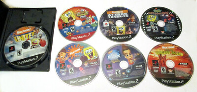 Lot 7 x Nickelodeon Games - Nicktoons Unite Spongebob Neutron Playstation 2 ps2
