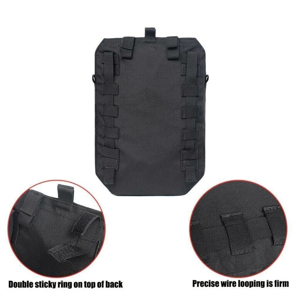 Tactical Hydration Pack Assault Molle Pouch Mini Airsoft Outdoor Sport Water Bag - Image 4 of 4