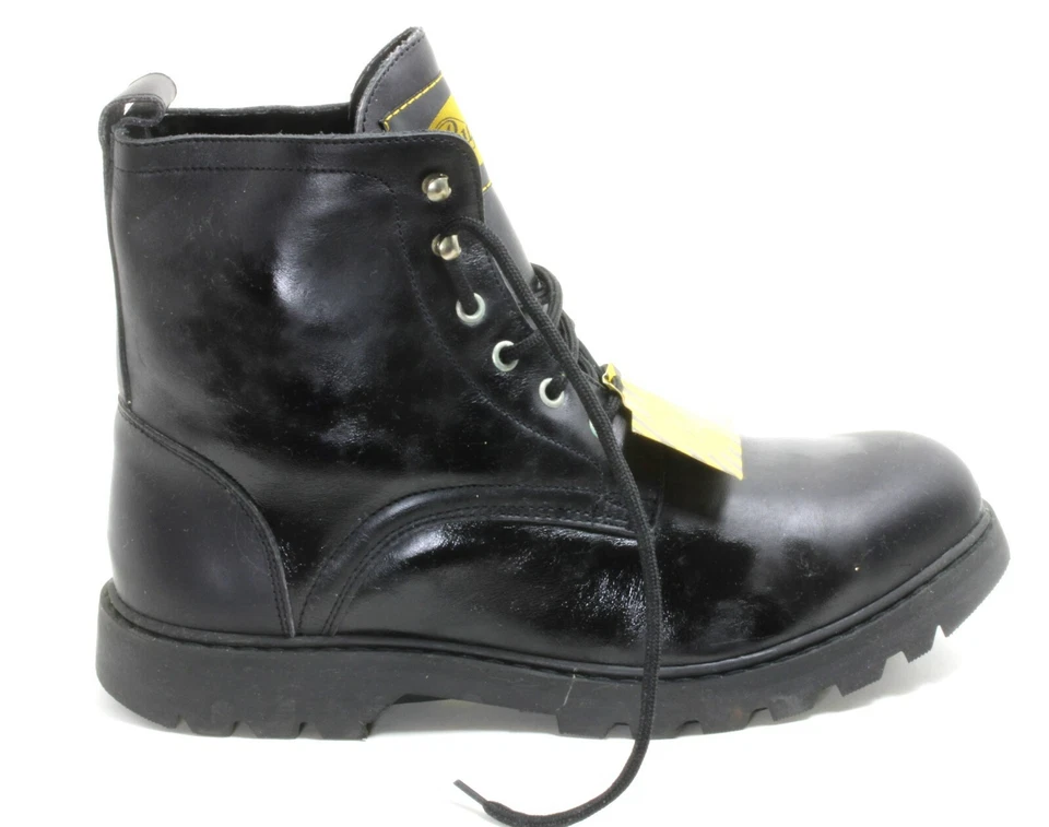 630 Schnürstiefel Halbschuhe Herrenschuhe Herren Boots Leder Schwarz Buffalo 46 - Bild 1 von 3