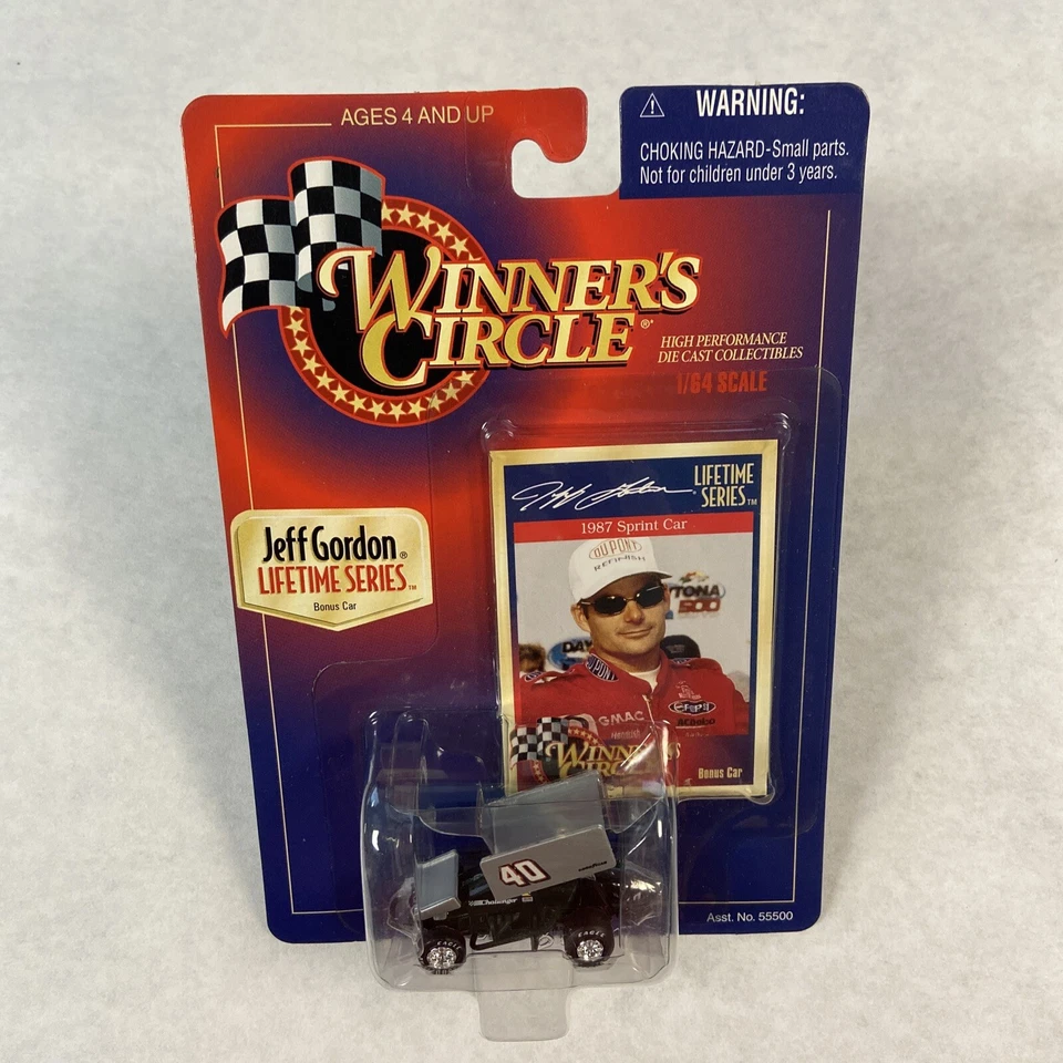 Coche diecast Jeff Gordon #40 Sprint BONO 1987 WoO Winners Circle escala 1:64 Foto 2 de 4