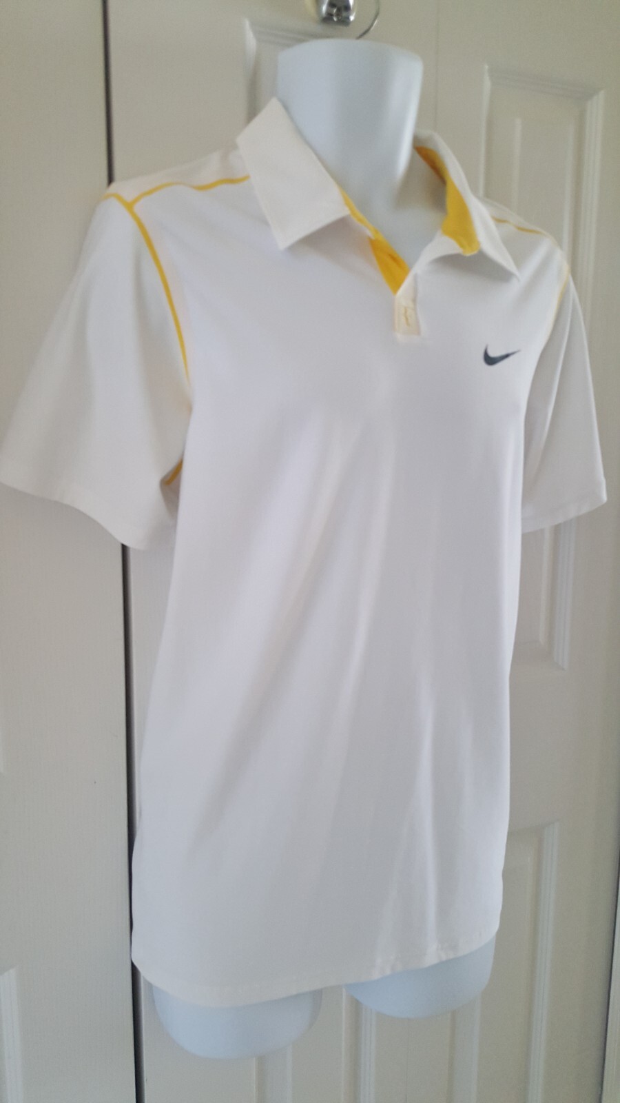 Nike Roger Federer "RF" Tennis Polo Shirt L Damag… - image 10