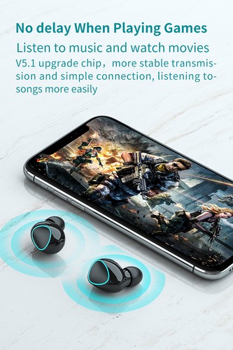 For Apple iPhone 11 12 13 Pro Max X Bluetooth Headphones Couple Wireless Earbuds - Picture 11 of 13