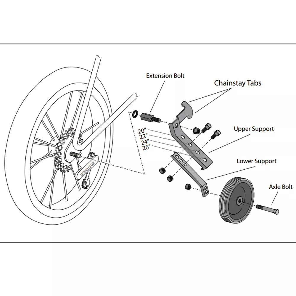 Sunlite training wheels sales