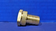 Brass Garden Hose Swivel Connector 3/4" Female GHT X 3/4" Male Hose Barb Fitting