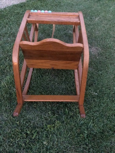 1950 Vintage Wooden Rocker - Picture 4 of 7