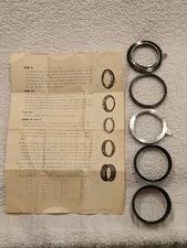 Vintage set of Extension Tubes for Nikon F camera – A, B1, B2, C, D