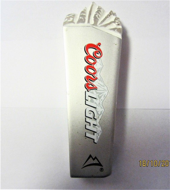 Coors Light Beer Tap Handle Man Cave Draft Knob Keg Pilsner Lager Brew Silver B eBay