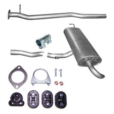 Mitteltopf Endtopf für Nissan QASHQAI 2.0dCi Typ/ J10E +Montagezubehör Auspuff