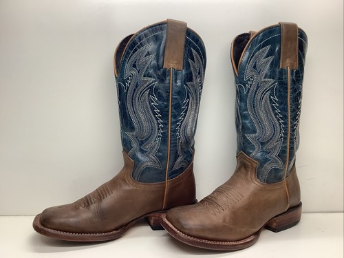 WOMENS JB DILLON COWBOY SQUARE TOE BROWN BOOTS SIZE 5.5 C