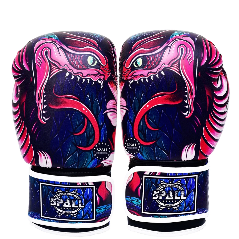 Боксерские перчатки из искусственной кожи для спарринга кикбоксинга смешанных боевых искусств тренировок по ударам - Изображение 2 из 4