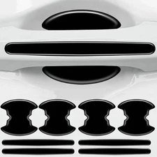 8PCS Car Door Handle Bowl Anti Scratch Sticker Accessories Protector Cover Trim