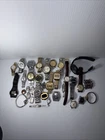 Vintage 34 Wristwatch Job Lot Watches Seiko Citizen Bulova G-Shock Movado Timex