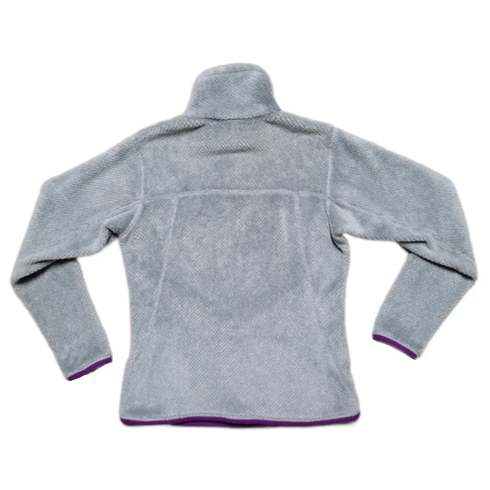 Pullover polar Patagonia gris púrpura re-herramienta Snap-T para mujer talla XS Foto 2 de 4