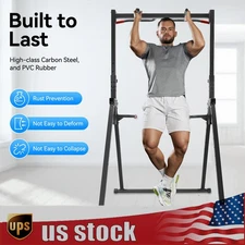 200KG Triangular Pull Up Dip Station Bar for Home Gym Strength Train Adjustable