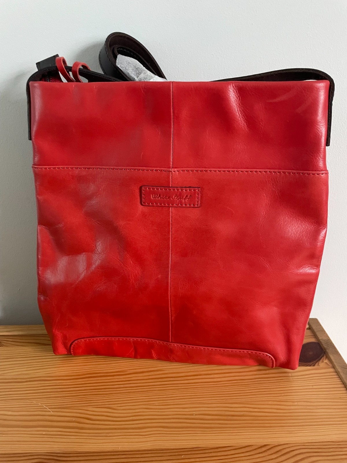 White Stuff Leather Orange Cross The Body Bag [HM]