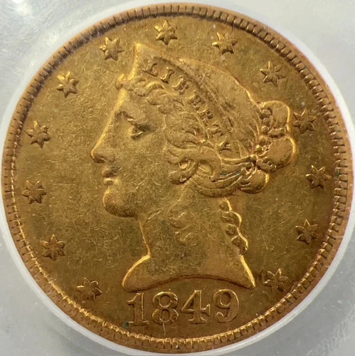 1849-C $5 Gold Liberty PCGS XF40 Gold Half Eage 12117268