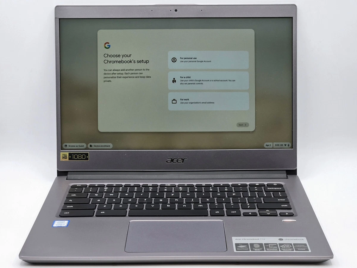 Acer Chrome OS Intel Core i5 8th Gen. PC Laptops & Netbooks for