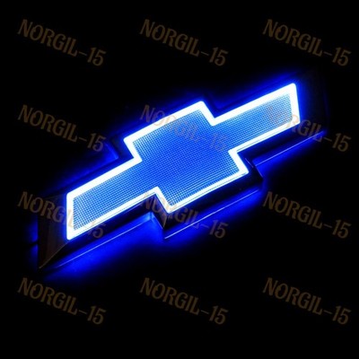 BLUE 5D LED Car Auto Tail Logo Light Badge Lamp Emblem For CHEVROLET CRUZE EPICA