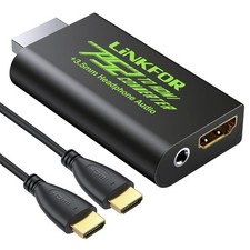 LiNKFOR PS2 to HDMI Converter for Sony PlayStation 2 Adapter Black
