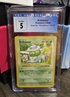 Pokemon Bulbasaur 44/102 - Base Set Shadowless - CGC 5 Excellent 1999 WOTC