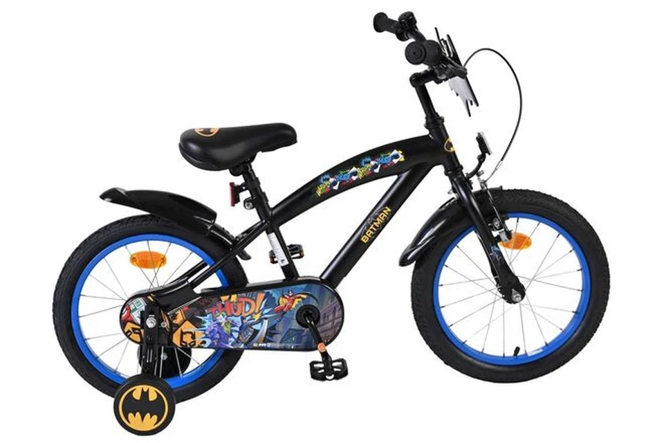 Volare Batman Kinderfahrrad - Jungen - 16 Zoll - Schwarz