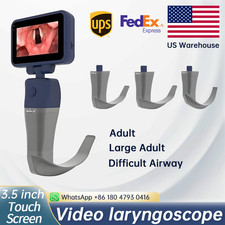 US warehouse shipping 3.5&Prime; Touch screen Video Laryngoscope with 3 Blades