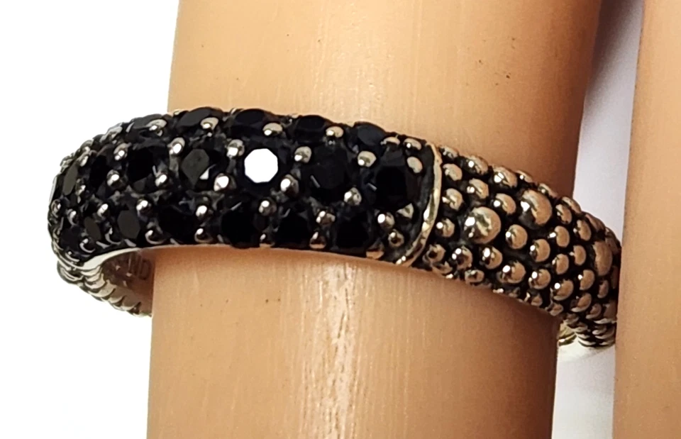 Кольцо Michael Dawkins Black Pave Set текстурированное серебро высшей пробы звездное небо 6,5 - Изображение 4 из 4