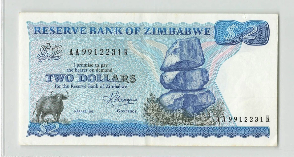 Z$ 2 Denomination Zimbabwean Paper Money for sale | eBay