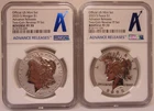 2023-S Proof 2pc Set - Morgan and Peace dollar $1 NGC PF70 Advance Releases