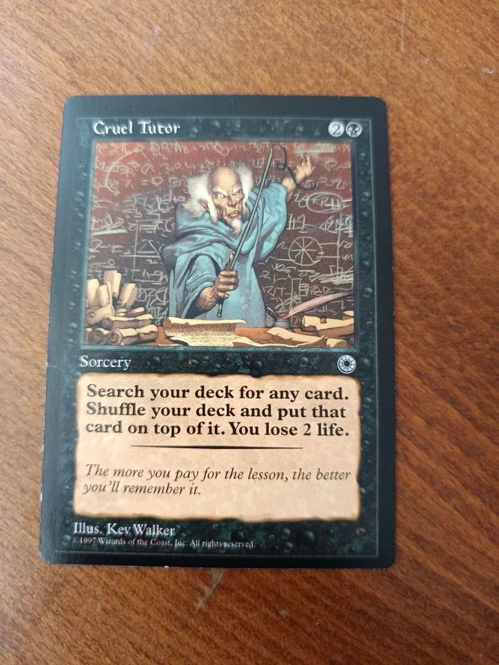 Cruel Tutor, Portal, MTG, MISCUT, Rare, Magic The Gathering (LP) - Image 2 of 4